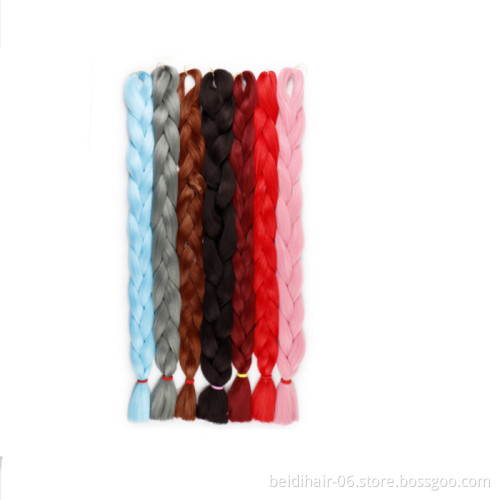 Wholesale 82inch 165g Jumbo Braids Expression Braiding Hair Ultra Ez Crochet Synthetic Yaki Prestretched Perm Easy Braid 41inch